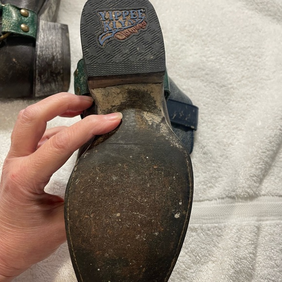 Old Gringo Yipee Ki Yay Leather Square Toe Harness Biker Cowgirl Boots - 6B - Picture 8 of 9